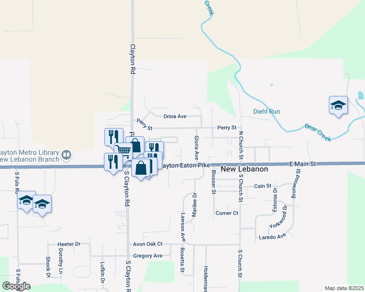 map of restaurants, bars, coffee shops, grocery stores, and more near 48 Marilyn Ave in New Lebanon