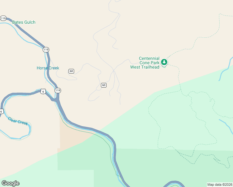 map of restaurants, bars, coffee shops, grocery stores, and more near 2050 Coyote Spur in Golden