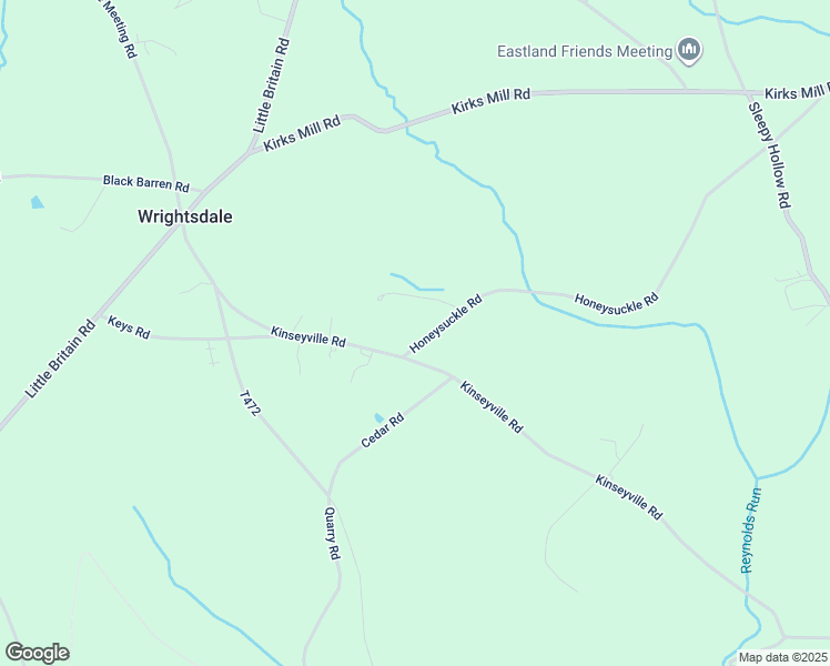 map of restaurants, bars, coffee shops, grocery stores, and more near 194 Honeysuckle Road in Lancaster County
