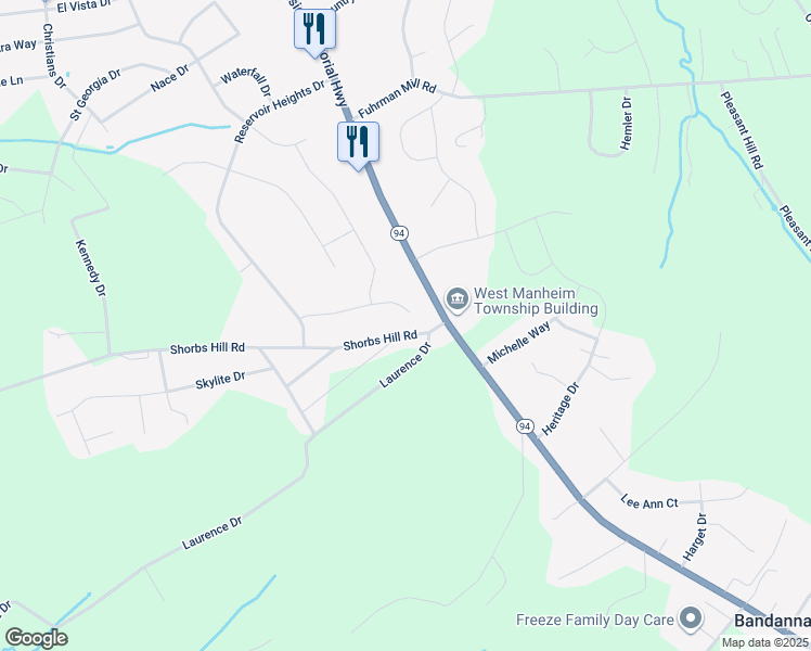 map of restaurants, bars, coffee shops, grocery stores, and more near 63 Shorbs Hill Road in Hanover
