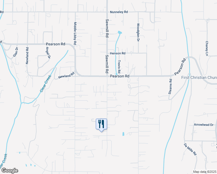 map of restaurants, bars, coffee shops, grocery stores, and more near 5500 Sawmill Road in Paradise