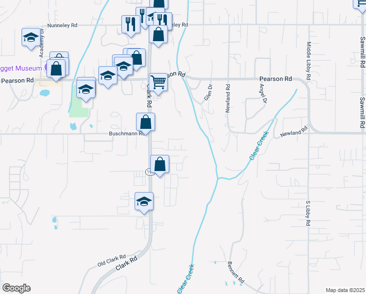 map of restaurants, bars, coffee shops, grocery stores, and more near 1117 Noffsinger Lane in Paradise
