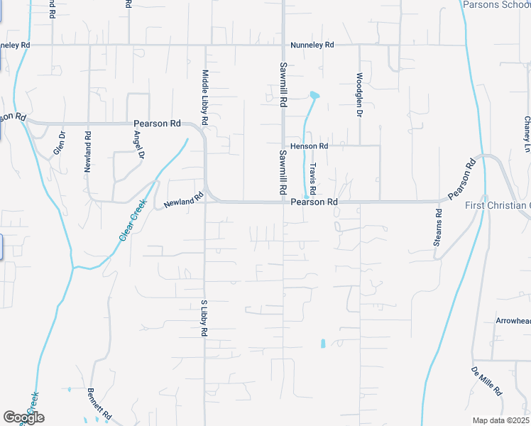 map of restaurants, bars, coffee shops, grocery stores, and more near 1176 Pearson Road in Paradise