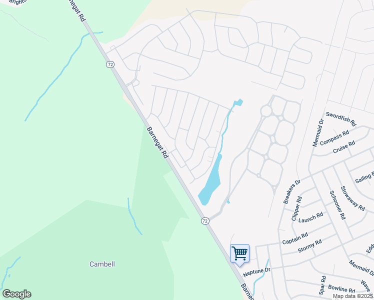 map of restaurants, bars, coffee shops, grocery stores, and more near 2B Magnolia Road in Stafford Township