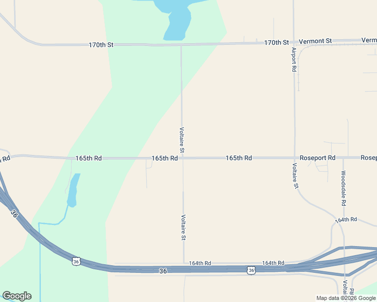 map of restaurants, bars, coffee shops, grocery stores, and more near 165th Street in Wathena