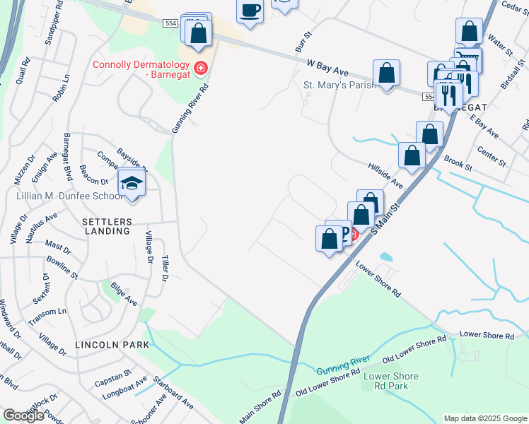 map of restaurants, bars, coffee shops, grocery stores, and more near in 