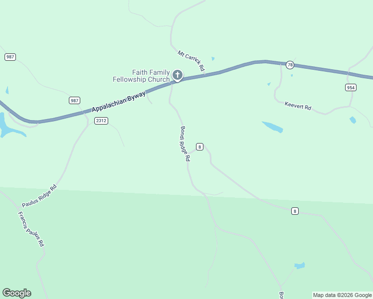 map of restaurants, bars, coffee shops, grocery stores, and more near 45524 Bondi Ridge Road in Woodsfield