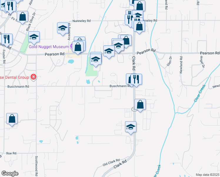 map of restaurants, bars, coffee shops, grocery stores, and more near 993 Bella Vista Avenue in Paradise