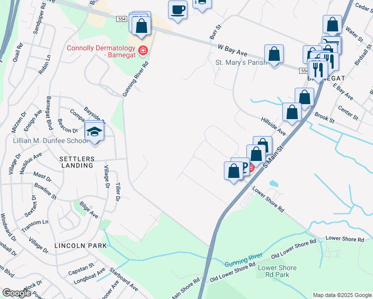 map of restaurants, bars, coffee shops, grocery stores, and more near in 