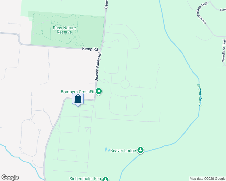 map of restaurants, bars, coffee shops, grocery stores, and more near 2110 Beaver Valley Road in Dayton