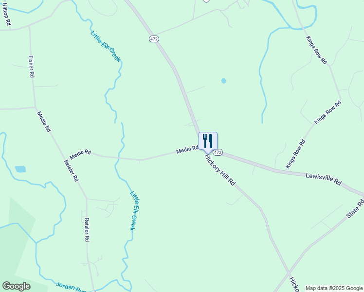map of restaurants, bars, coffee shops, grocery stores, and more near 14 Media Road in Oxford