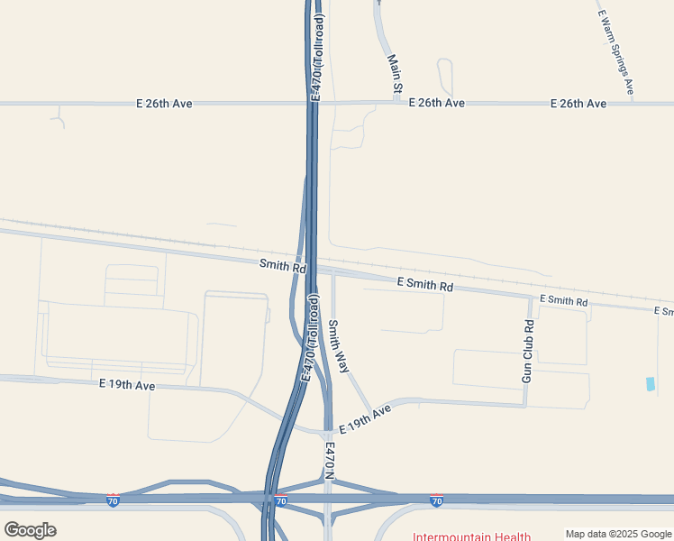 map of restaurants, bars, coffee shops, grocery stores, and more near 23400 East Smith Road in Aurora