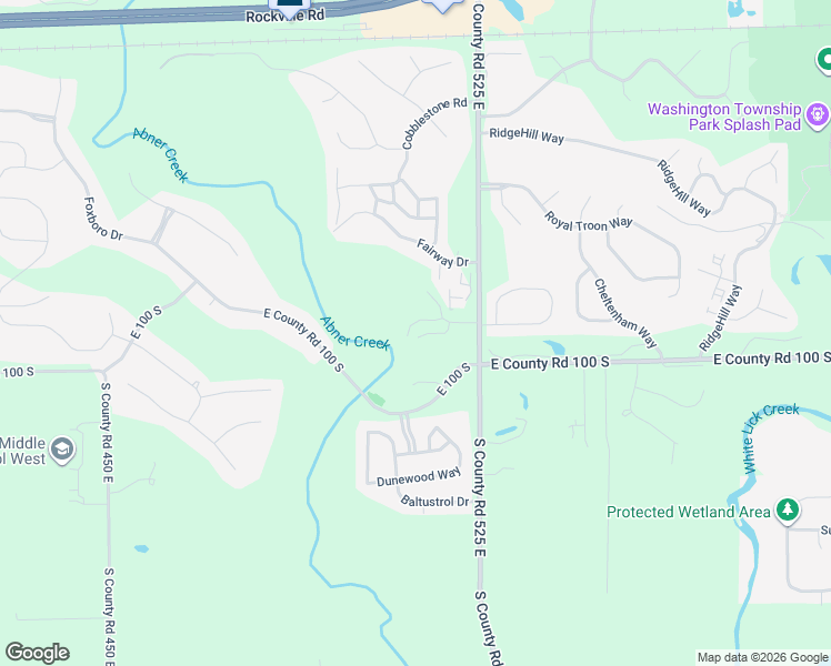 map of restaurants, bars, coffee shops, grocery stores, and more near 5132 Ridgeview Way in Avon