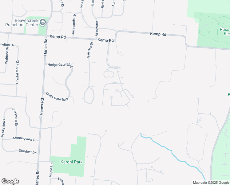 map of restaurants, bars, coffee shops, grocery stores, and more near 2067 Terrace Glen Court in Dayton