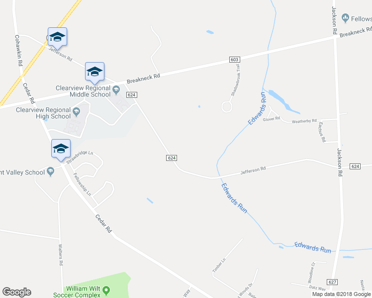 map of restaurants, bars, coffee shops, grocery stores, and more near 558 Jefferson Road in Harrison Township