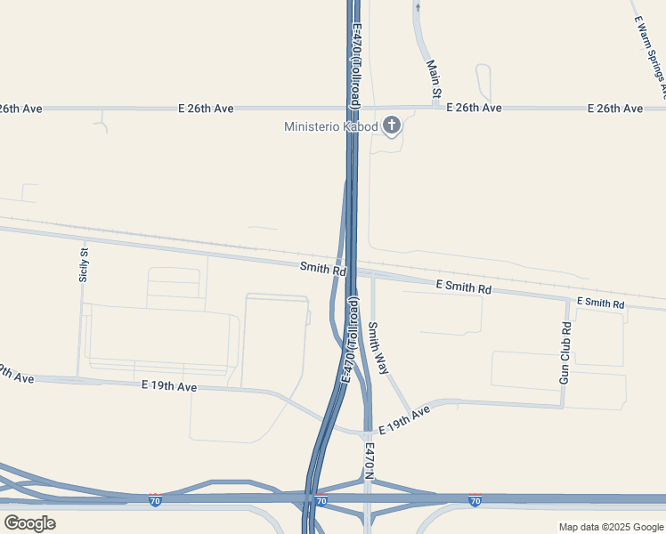 map of restaurants, bars, coffee shops, grocery stores, and more near 23395 Smith Road in Aurora
