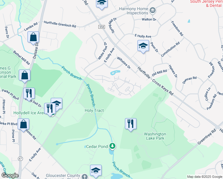 map of restaurants, bars, coffee shops, grocery stores, and more near 749 Rutland Court in Washington Township