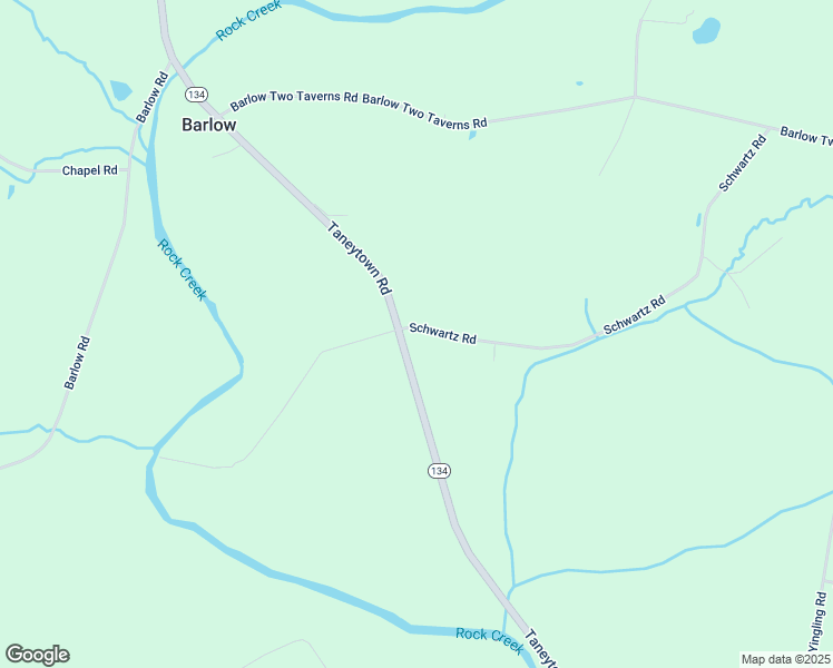 map of restaurants, bars, coffee shops, grocery stores, and more near 2610 Taneytown Road in Gettysburg