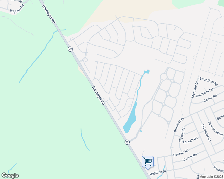 map of restaurants, bars, coffee shops, grocery stores, and more near 42 Sycamore Access Road in Stafford Township