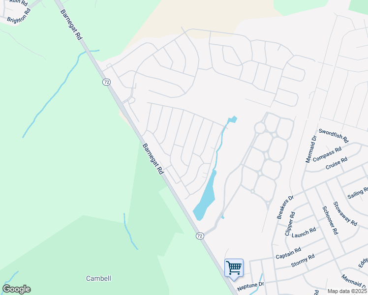 map of restaurants, bars, coffee shops, grocery stores, and more near 2B Magnolia Road in Stafford Township