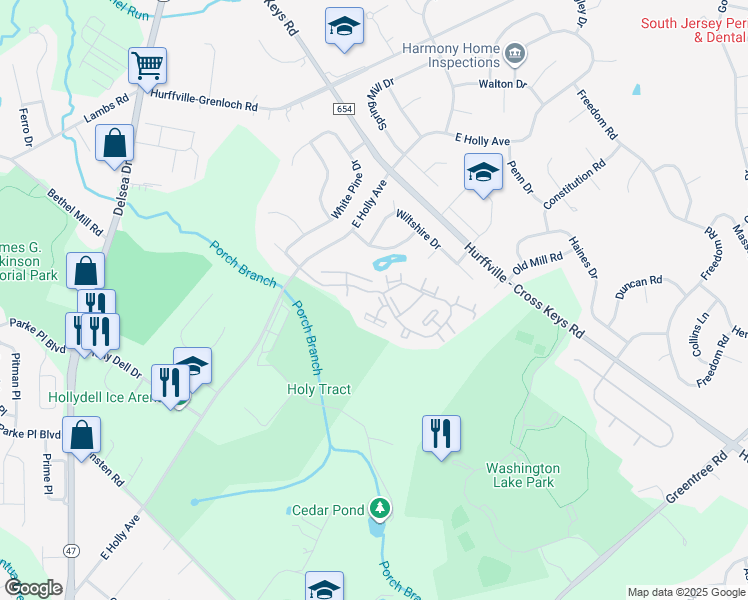 map of restaurants, bars, coffee shops, grocery stores, and more near 749 Slate Court in Washington Township