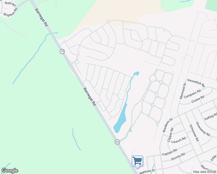 map of restaurants, bars, coffee shops, grocery stores, and more near 21 Magnolia Road in Stafford Township
