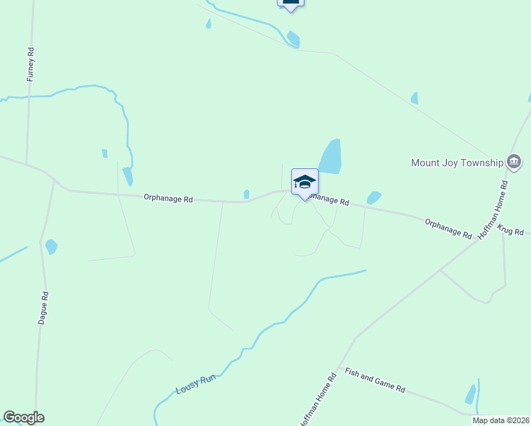 map of restaurants, bars, coffee shops, grocery stores, and more near 755 Orphanage Road in Littlestown