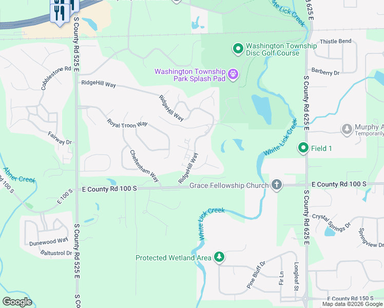map of restaurants, bars, coffee shops, grocery stores, and more near 861 Woodcross Court in Avon
