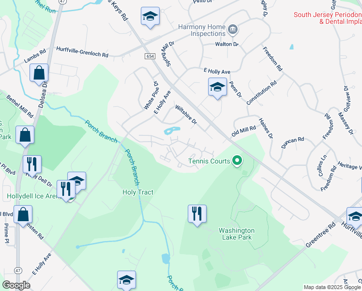 map of restaurants, bars, coffee shops, grocery stores, and more near 903 Fitch Court in Washington Township