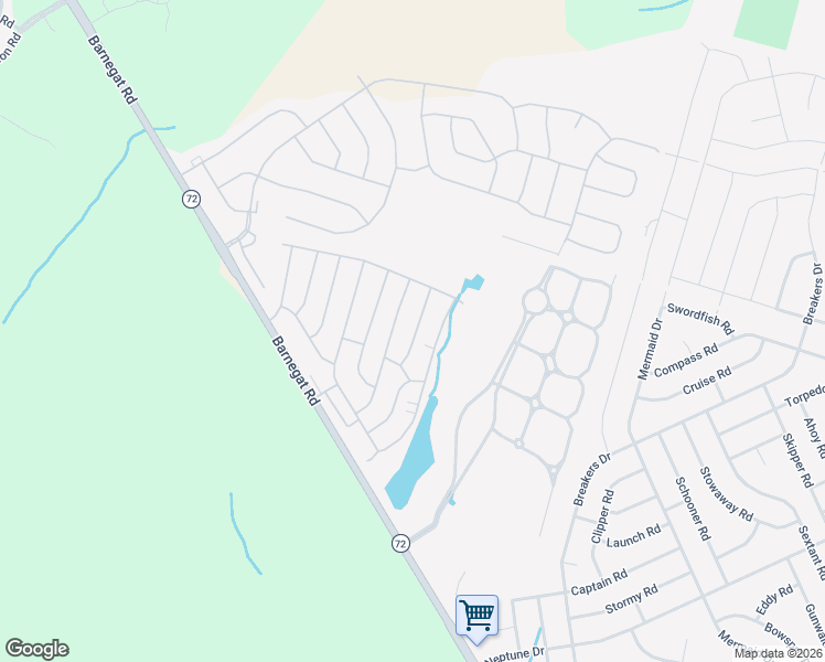 map of restaurants, bars, coffee shops, grocery stores, and more near 10 Acorn Road in Stafford Township