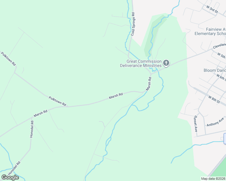 map of restaurants, bars, coffee shops, grocery stores, and more near 6305 Marsh Road in Waynesboro