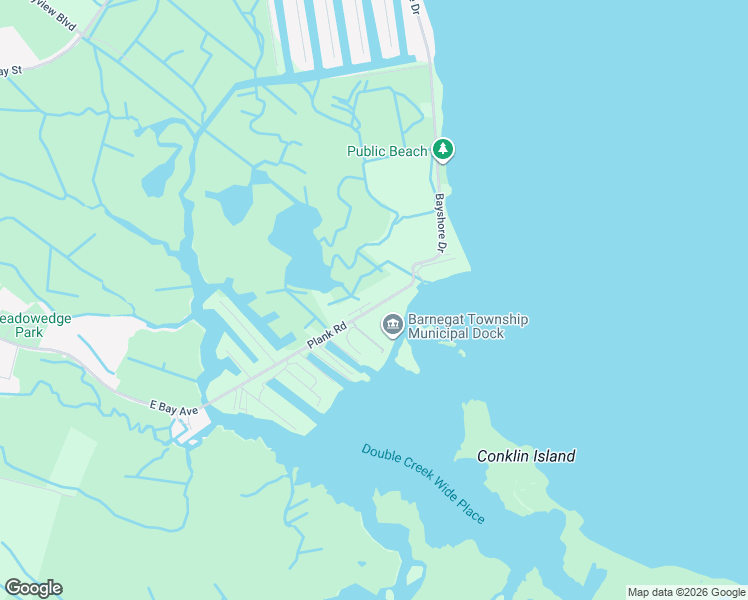 map of restaurants, bars, coffee shops, grocery stores, and more near 438-11 East Bay Avenue in Barnegat Township