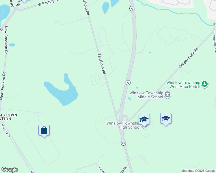 map of restaurants, bars, coffee shops, grocery stores, and more near 326 Tansboro Road in Berlin