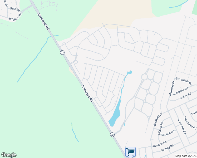 map of restaurants, bars, coffee shops, grocery stores, and more near 42 Sycamore Access Road in Stafford Township