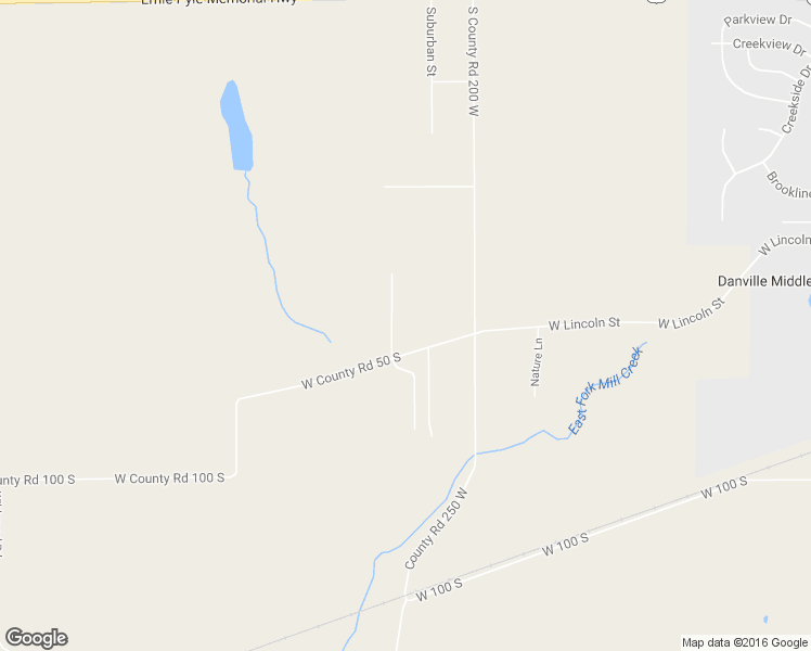 map of restaurants, bars, coffee shops, grocery stores, and more near 2150 West County Road 50 South in Danville
