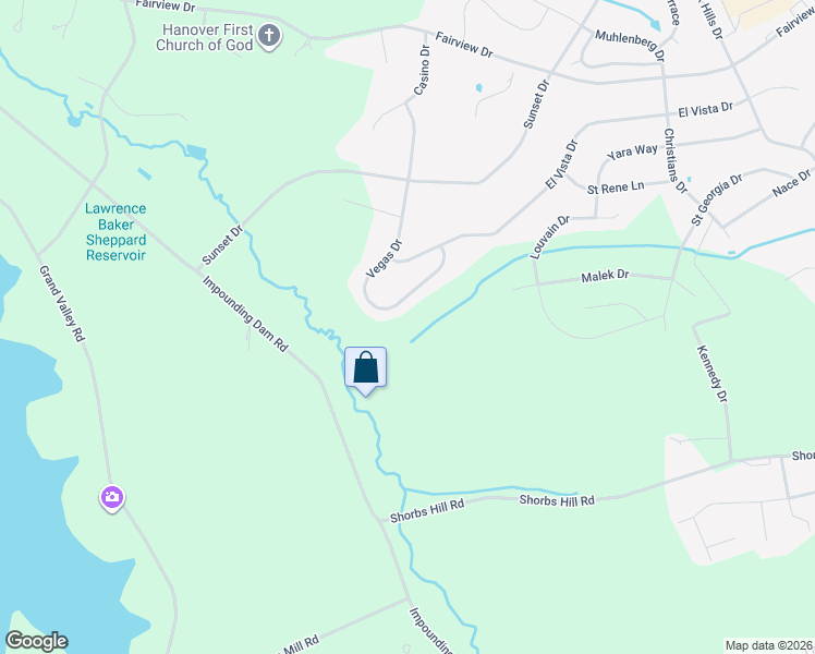 map of restaurants, bars, coffee shops, grocery stores, and more near 253 Vegas Drive in Hanover