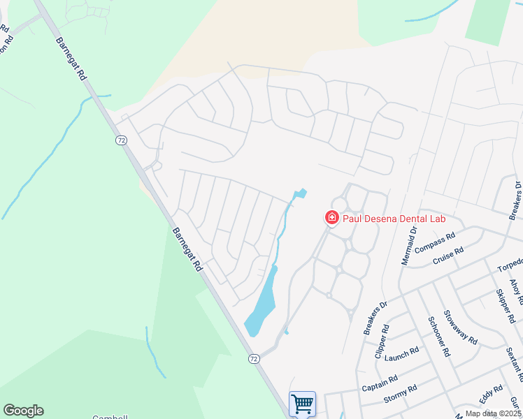 map of restaurants, bars, coffee shops, grocery stores, and more near 10 Acorn Road in Stafford Township