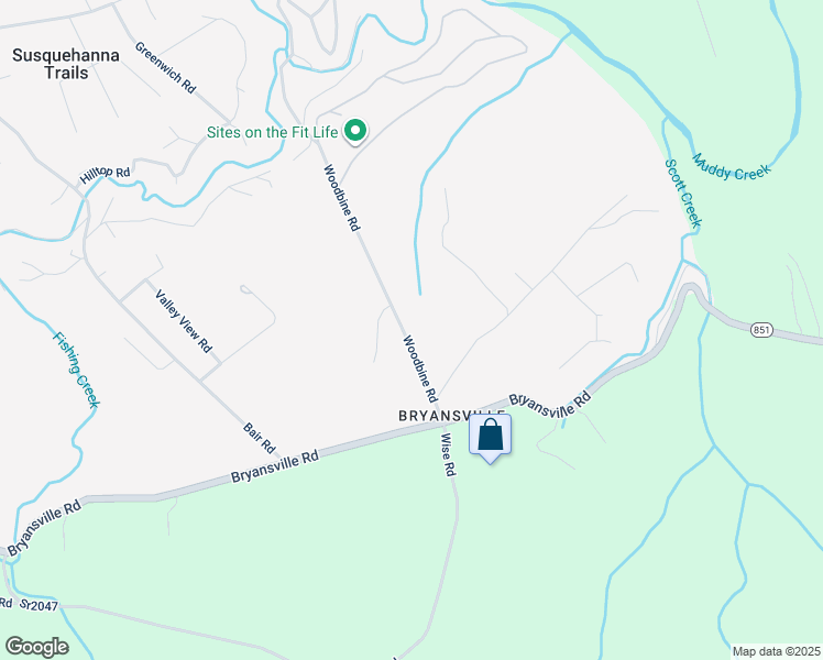 map of restaurants, bars, coffee shops, grocery stores, and more near 6810 Woodbine Road in Delta