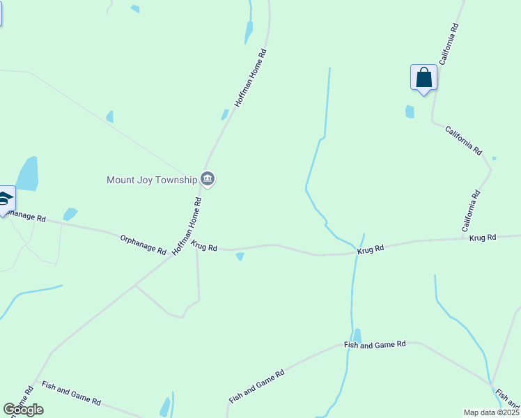 map of restaurants, bars, coffee shops, grocery stores, and more near 104 Krug Road in Littlestown