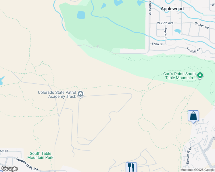 map of restaurants, bars, coffee shops, grocery stores, and more near in Applewood