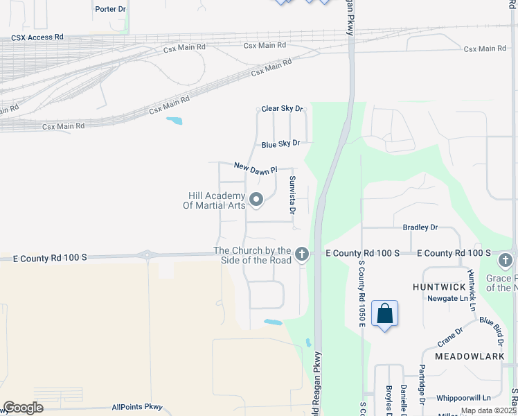 map of restaurants, bars, coffee shops, grocery stores, and more near 811 Daybreak Drive in Avon