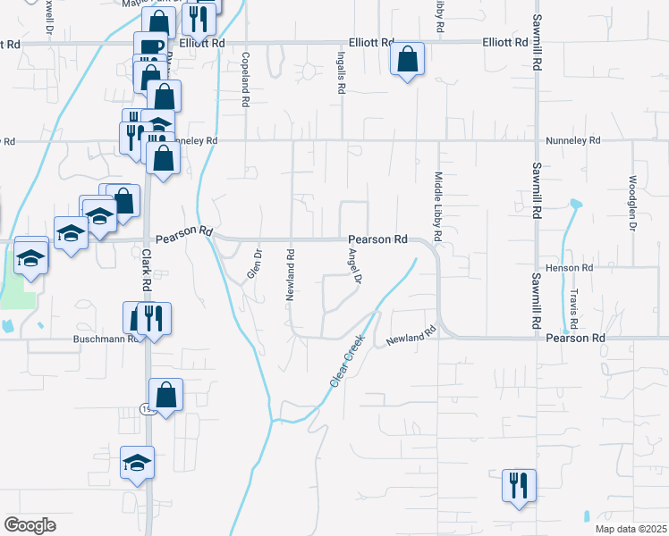 map of restaurants, bars, coffee shops, grocery stores, and more near 5583 Heavenly Place in Paradise