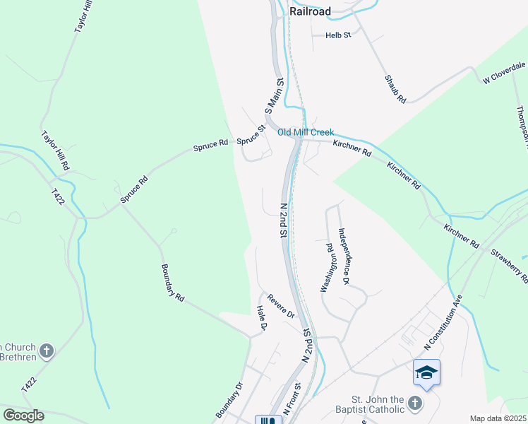 map of restaurants, bars, coffee shops, grocery stores, and more near 4 Ashlee Court in New Freedom