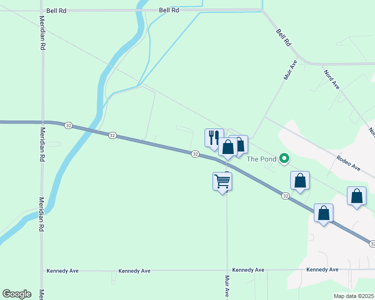 map of restaurants, bars, coffee shops, grocery stores, and more near 5 Freight Lane in Chico