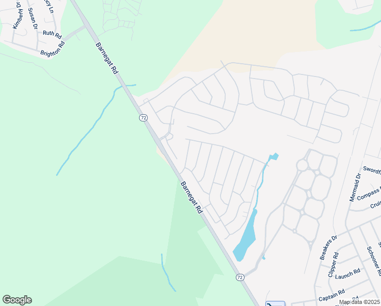 map of restaurants, bars, coffee shops, grocery stores, and more near 95 Ash Road in Stafford Township