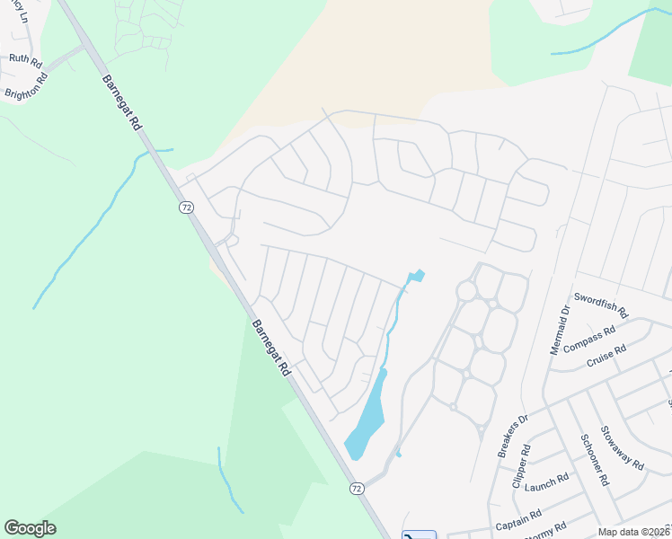 map of restaurants, bars, coffee shops, grocery stores, and more near 42B Stage Road in Stafford Township