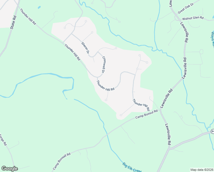 map of restaurants, bars, coffee shops, grocery stores, and more near 1121 Thunder Hill Road in Lincoln University