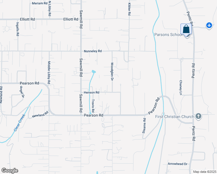 map of restaurants, bars, coffee shops, grocery stores, and more near 5645 Woodglen Drive in Paradise