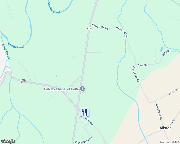 map of restaurants, bars, coffee shops, grocery stores, and more near in Delta