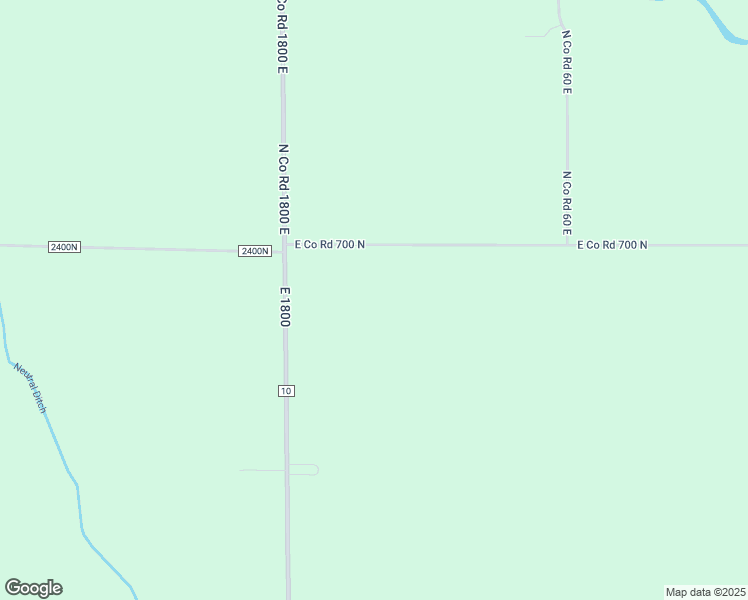 map of restaurants, bars, coffee shops, grocery stores, and more near 21E East Co Road 700 North in Arthur